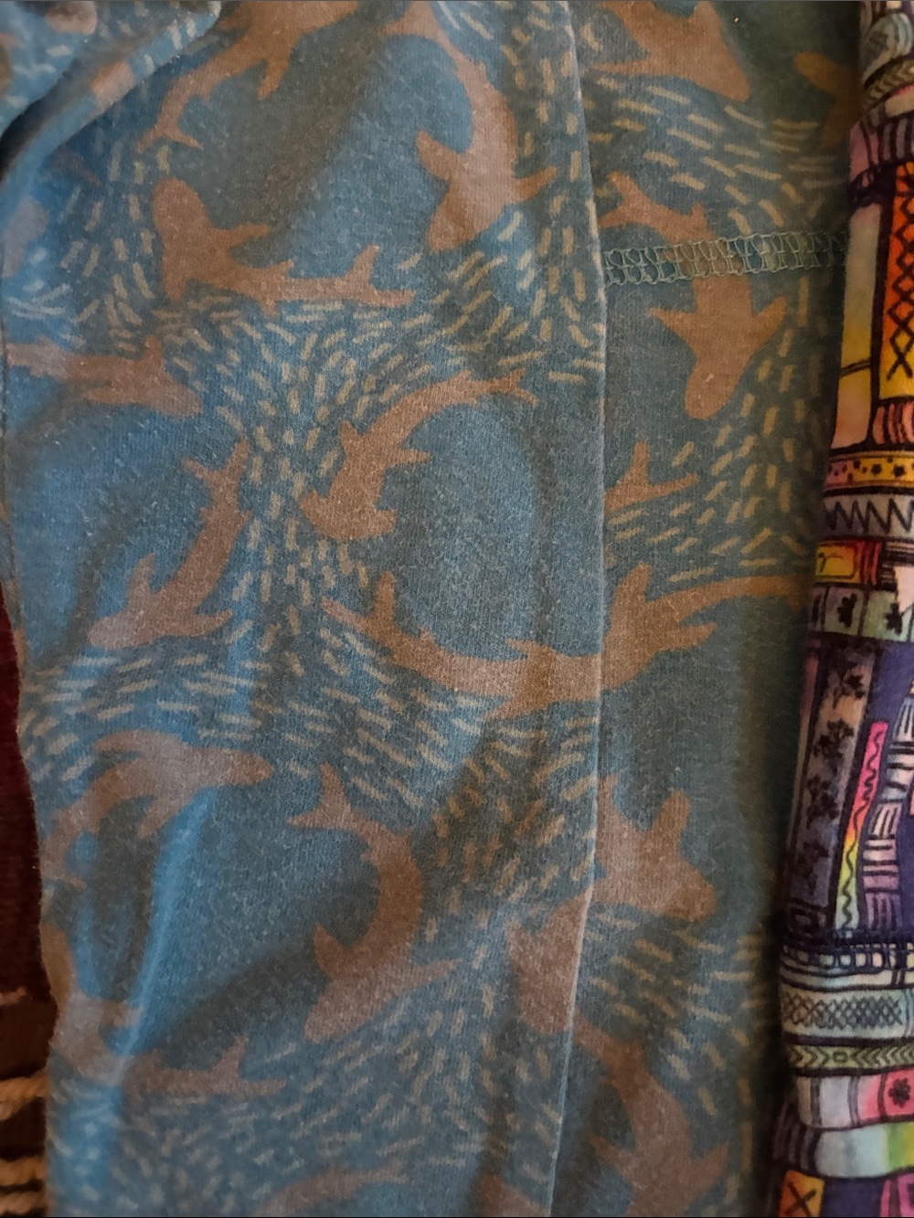 Kids Light Blue Patterned Leggings - Unbranded - Picture 5 of 5
